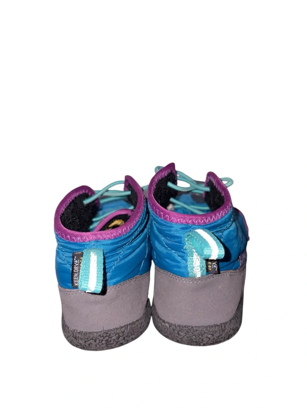 Keen Kids' Howser II Chukka WP boots in a Mykonos Blue colorway